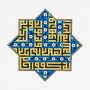 موتیف کاشی‌کاری نام علی و سوره توحید
