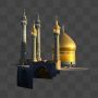 گنبد و گل دسته حرم حضرت معصومه (س)