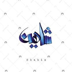 اسم دست‌نویس شاهین سبک ایراندخت
