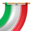 ۴ تصویر پرچم کتیبه‌ای ایران در ۴ حالت مختلف